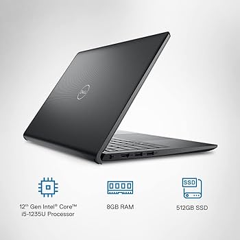 Dell 14 Laptop, Intel Core i5-1235U Processor/ 8GB/ 512GB